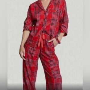 NWT VS Pajama Set Red Plaid